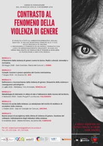 Corso di formazione sul Contrasto al fenomeno della Violenza di Genere